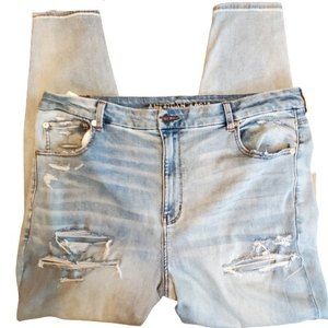 American Eagle Curvy Super High Rise Jeggings Jeans Next Level Stretch Size 22